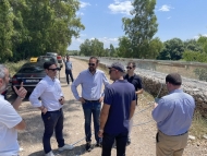 Επίσκεψη του Ν. Φαρμάκη σε έργα της Περιφέρειας στην Π.Ε. Ηλείας