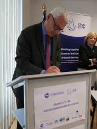 Ο Αντιπεριφερειάρχης Φωκίων Ζαΐμης συνυπέγραψε τη δήλωση της CPMR «Οι Φίλοι της Μακροπεριφέρειας Μεσογείου»