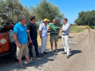 Επίσκεψη Β. Γιαννόπουλου σε Βροχίτσα, Ελαιώνα, Αγ. Αποστόλους - Συντήρηση Επαρχ. Οδικού Δικτύου