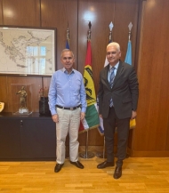 Συνάντηση Φωκίωνα Ζαΐμη με τον Υφυπουργό Εθνικής Άμυνας, Θανάση Δαβάκη στην Αθήνα