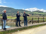 Αυτοψία Β. Γιαννόπουλου στη Γέφυρα της Βάλμης και στο Τουριστικό Περίπτερο του Φράγματος Πηνειού