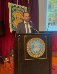 Ο Νεκτάριος Φαρμάκης για τον Κωστή Παλαμά και τη 'Γη της Φλόγας' στην εκδήλωση του Συλλόγου Πατρών Νέας Υόρκης