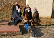 Ο Νεκτάριος Φαρμάκης στην πρώτη υδροδότηση οικισμών της Δυτικής Αχαΐας από το Φράγμα Πείρου - Παραπείρου