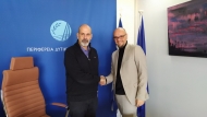 Συνάντηση αν. Περιφερειάρχη, Χ. Μπονάνου με τον Διευθύνοντα Σύμβουλο του ΟΛΠΑ, Π. Αναστασόπουλο, για την κατασκευή νέας Μαρίνας στο παλιό λιμάνι της Πάτρας
