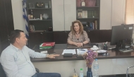 Συνάντηση Αντιπεριφερειάρχη Θ.Βασιλόπουλου και Δ/ντριας δευτεροβάθμιας εκπαίδευσης, Ε. Πιερρή, για την ψηφιακή εκπαίδευση και κατάρτιση