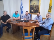 Συνάντηση Αντιπεριφερειάρχη Λίνου Μπλέτσα με τον Δήμαρχο Ξηρομέρου, Ιωάννη Τριανταφυλλάκη, για το φαινόμενο της κλιματικής αλλαγής