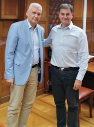 Συνάντηση Φωκίωνα Ζαΐμη με τον Υφυπουργό Οικονομικών Χάρη Θεοχάρη